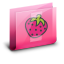 Folder Strawberrie Pink Icon 64x64 png